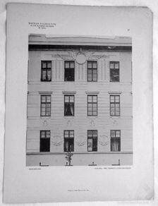 Art: Antigua Lámina : WIEN MEIDLING. 1906 RUD TROPSCH & HANS PRUTSCHER (Architekten)